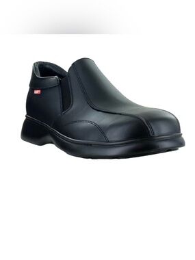 Men's Black Slip-On Safety Shoes